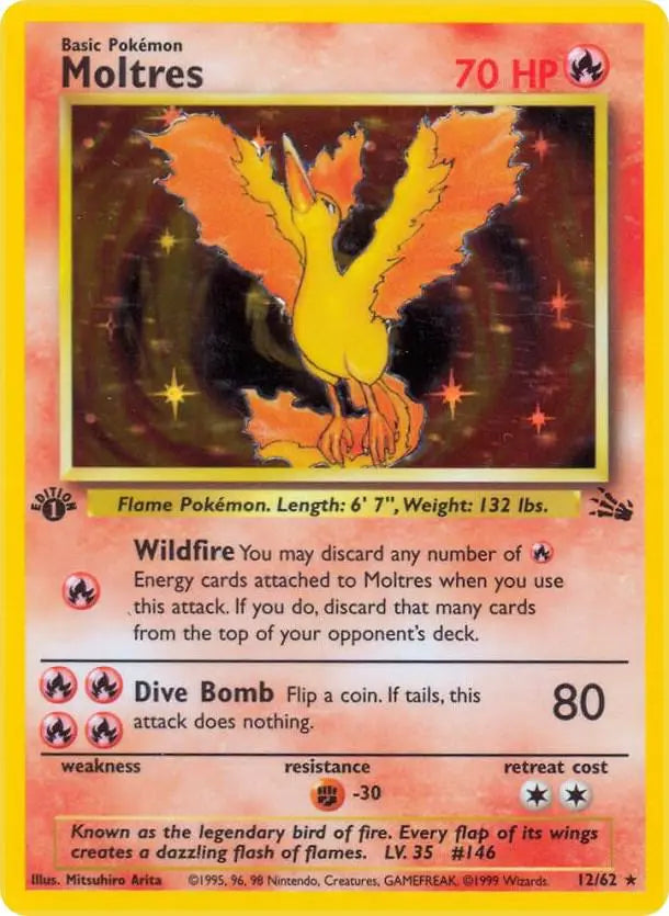 Moltres Fossil #12 - Moderately Played