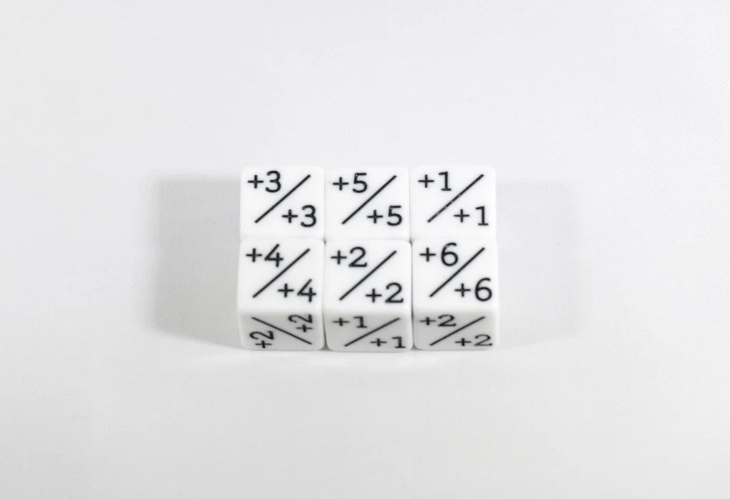 White Dice Counters +1/+1