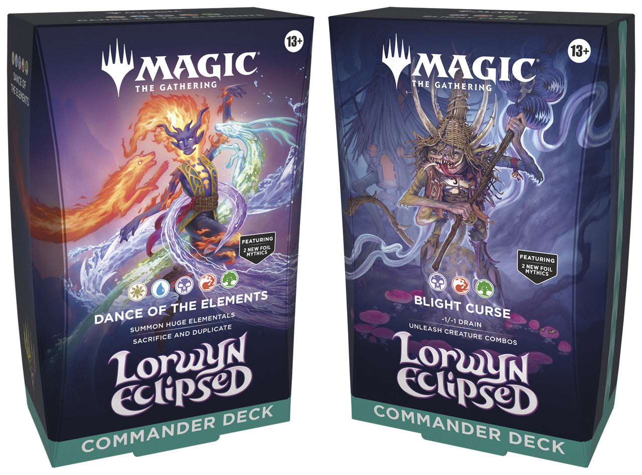 PREORDER Magic: The Gathering - Lorwyn Eclipsed Commander Deck (Set of 2) Ships 1/23/26 Max 1 Per Customer