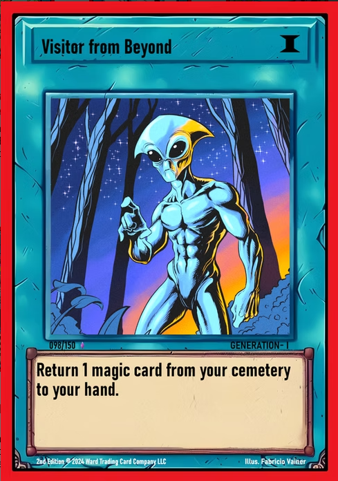 Ward TCG - Visitor from beyond GEN1 #098