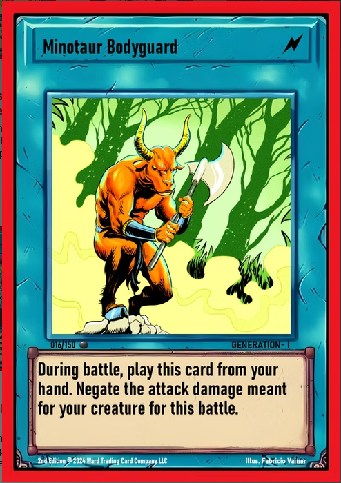 Ward TCG - Minotaur Body gaurd GEN1 #016