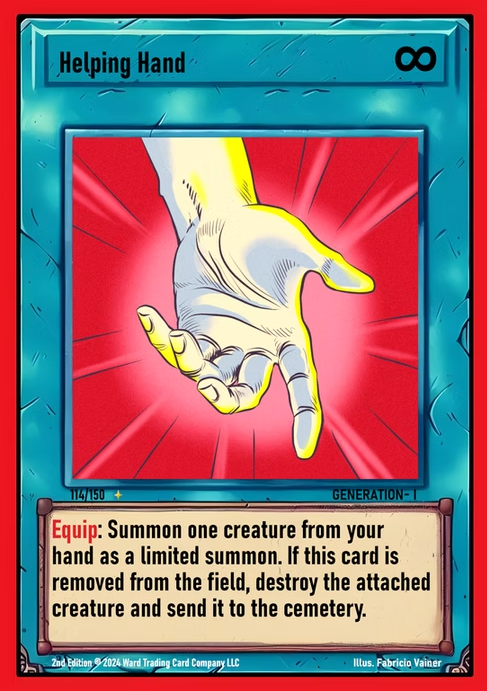 Ward TCG - Helping Hand ✦ Foil GEN1 #114F