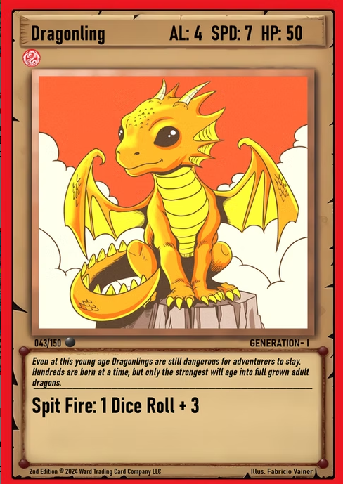 Ward TCG - Dragonling ✦ Foil GEN1 #043F