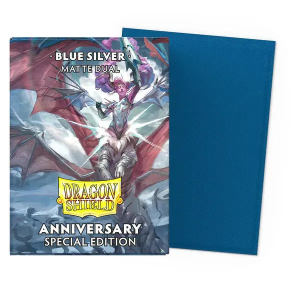 Dragon Shield 100ct Art Anniversary Blue Silver