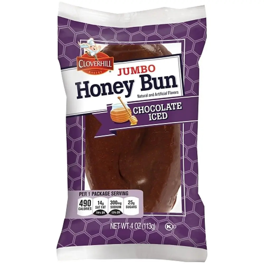 Clover Hill Jumbo Chocoate Honey Bun 4oz