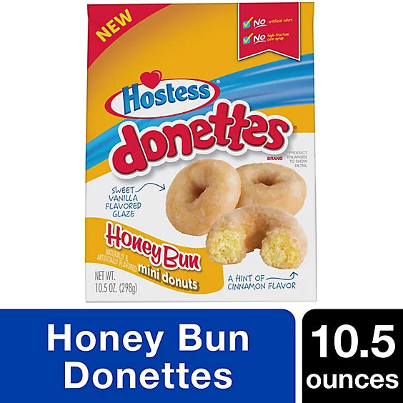 Hostess Donettes Honey Bun Mini Donuts 10.5oz
