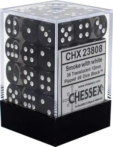 Chessex D6 12mm (36ct) Black-White