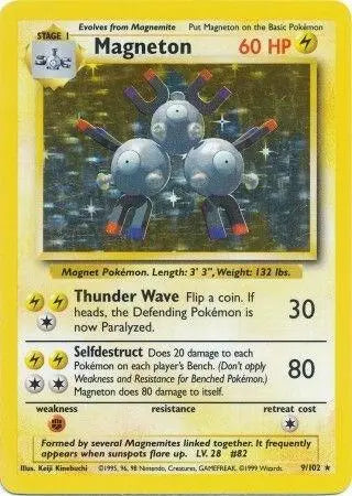 Magneton Base Set 1 #9 - Heavily Played