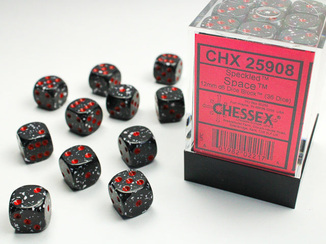 Chessex: Dice 12mm 36 Dice Speckled Space