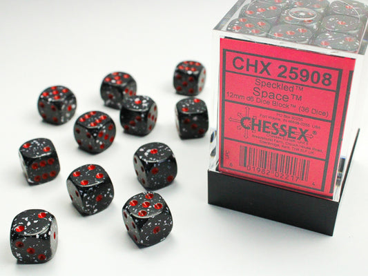 Chessex: Dice 12mm 36 Dice Speckled Space