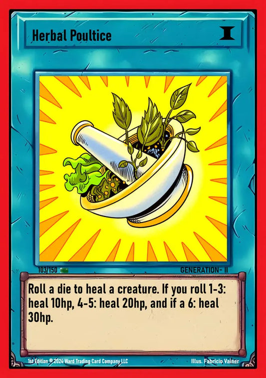 Ward TCG Single Card - Herbal Poultice #103