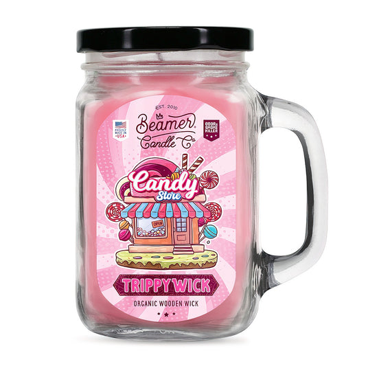 Beamer Candle 12oz Mason Jar Candy Store