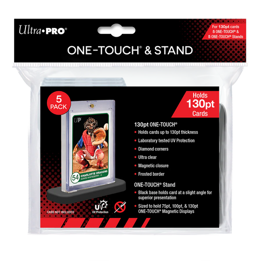 Ultra Pro One Touch Card Holder 130pt with Stands 5 Pack