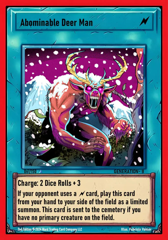 Ward TCG Single Card - Abominable Deer Man #061