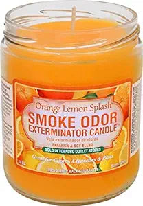 Smoke Odor Exterminator 70hr Candle Orange Lemon Splash