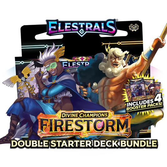 Elestrals Firestorm Hermes vs Zues Double Starter + 4 Booster Packs