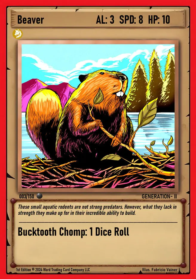 Ward TCG Single Card - Beaver #003