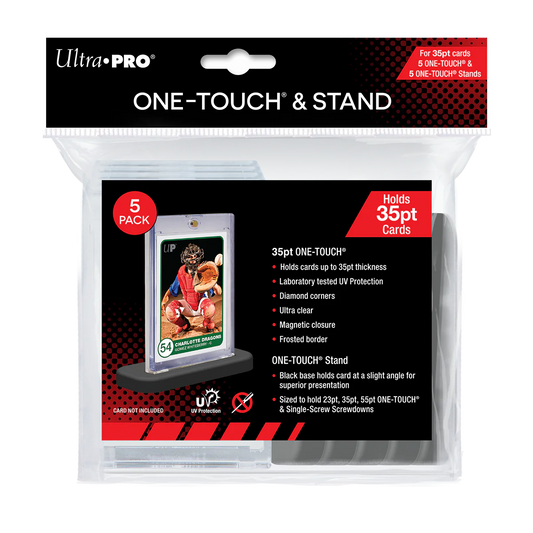 Ultra Pro One Touch Card Holder 35pt with Stands 5 Pack