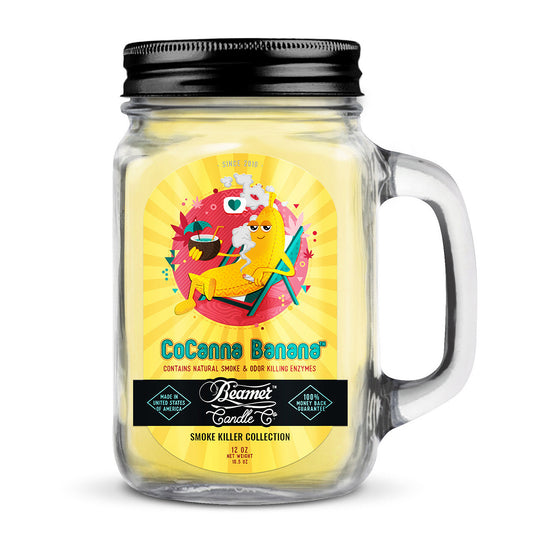 Beamer Candle 12oz Mason Jar Cocanna Banana