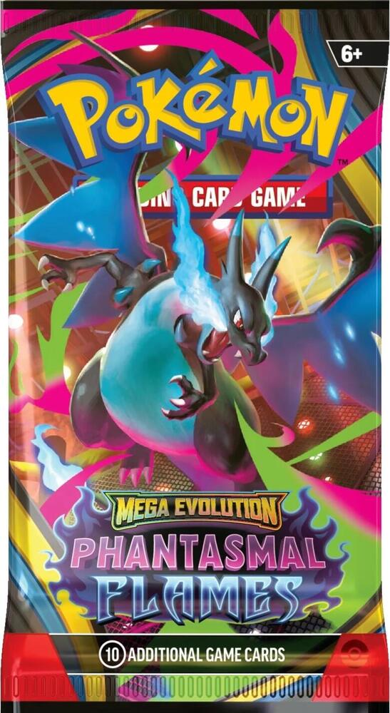 Pokemon ME02 Phantasmal Flames Booster Pack - Limit 5 Per Customer Ships 11/14/25