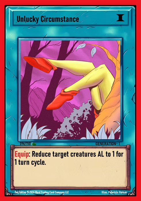 Ward TCG - Unlucky Circumstances ✦ Foil GEN1 #096F