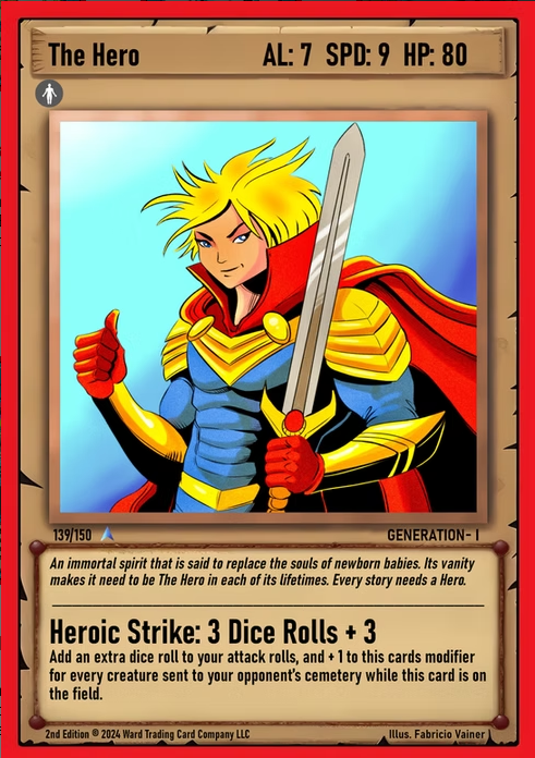 Ward TCG - The Hero GEN1 #139