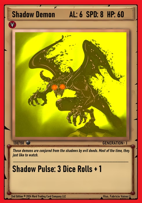 Ward TCG - Shadow Demon ✦ Foil GEN1 #138F