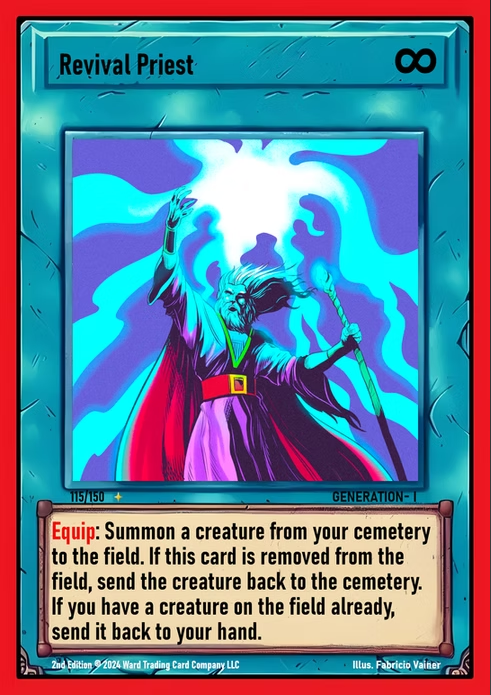 Ward TCG - Revival Priest ✦ Foil GEN1 #115F