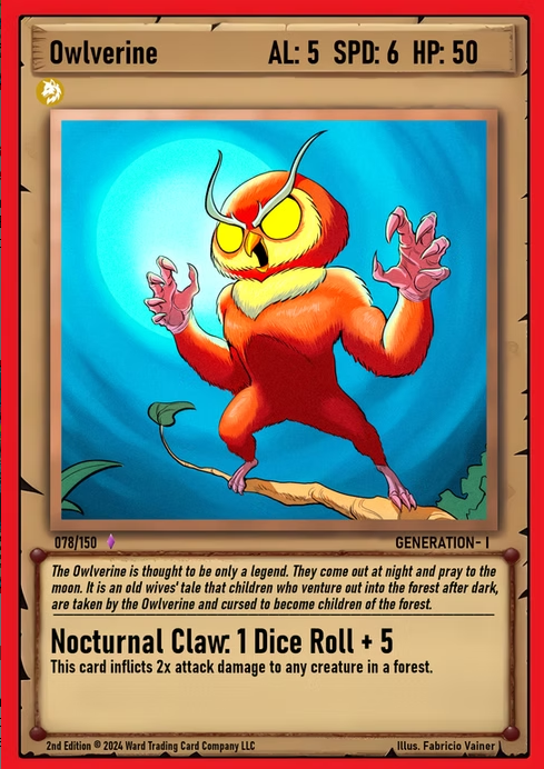 Ward TCG - Owlverine GEN1 #078