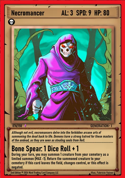 Ward TCG - Necromancer GEN1 #076