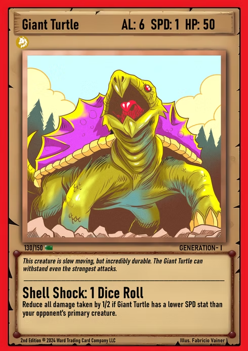 Ward TCG - Giant Turtle GEN1 #130