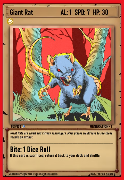 Ward TCG - Giant Rat ✦ Foil GEN1 #055F