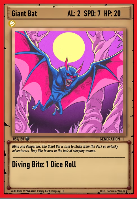 Ward TCG - Giant Bat ✦ Foil GEN1 #054F
