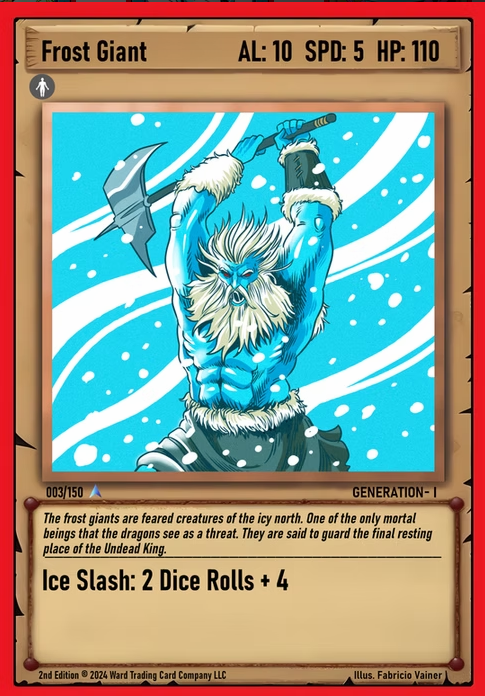 Ward TCG - Frost Giant ✦ Foil GEN1 #003F