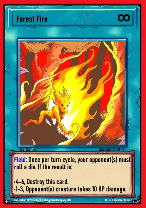 Ward TCG - Forest Fire GEN1 #122