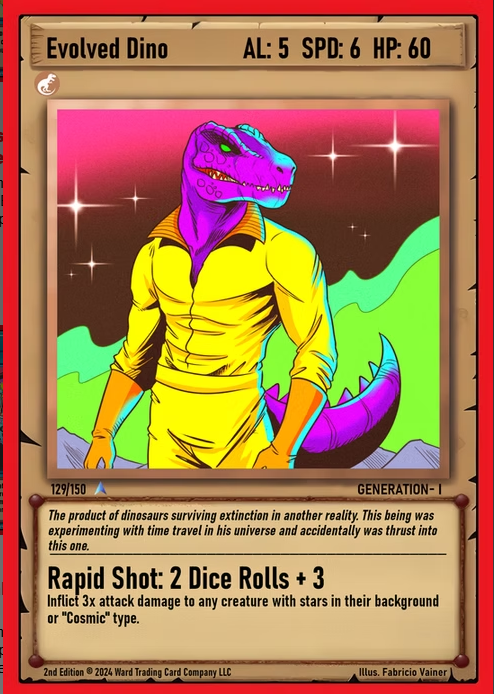 Ward TCG - Evolved Dino GEN1 #129