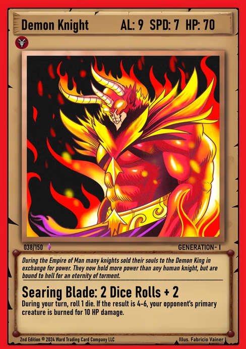 Ward TCG - Demon Knight ✦ Foil GEN1 #038F