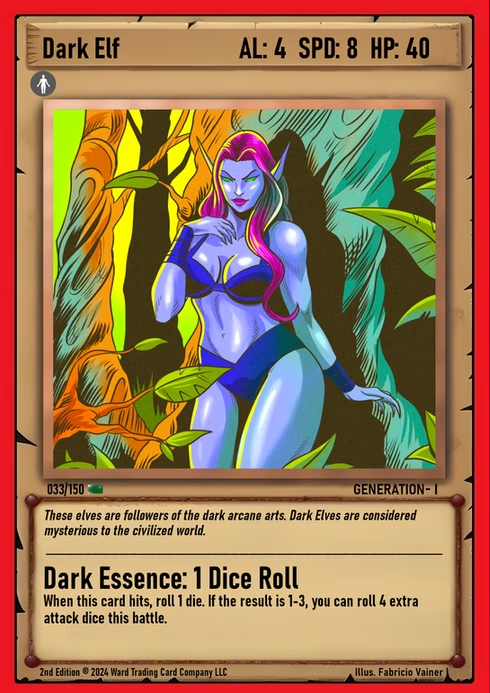 Ward TCG - Dark Elf GEN1 #033
