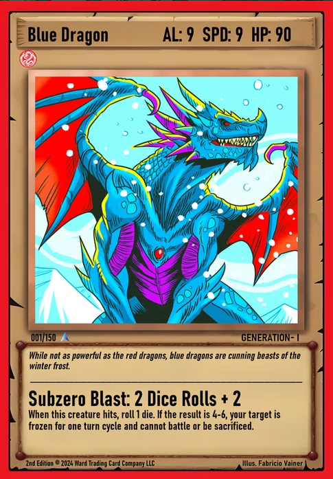Ward TCG - Blue Dragon GEN1 #001