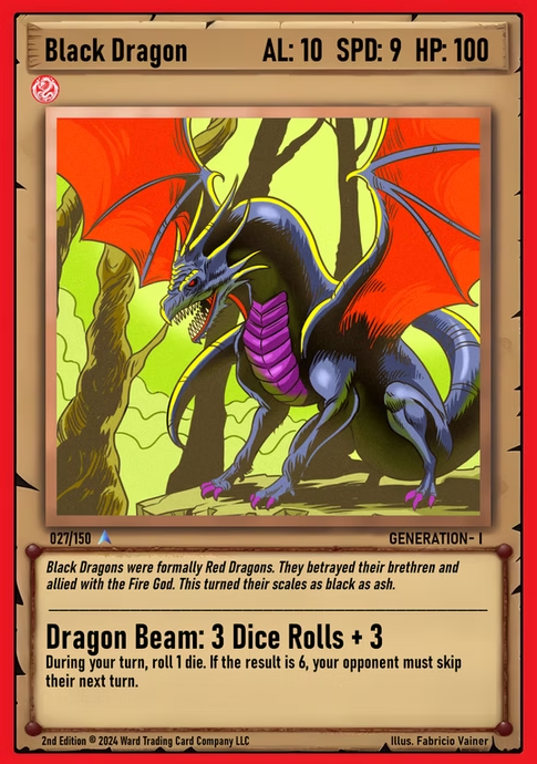 Ward TCG - Black Dragon ✦ Foil GEN1 #027F