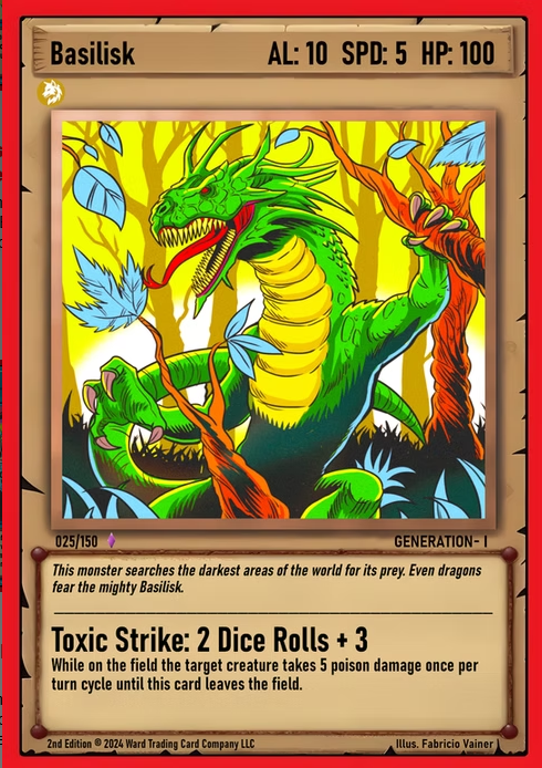 Ward TCG - Basilisk ✦ Foil GEN1 #025F