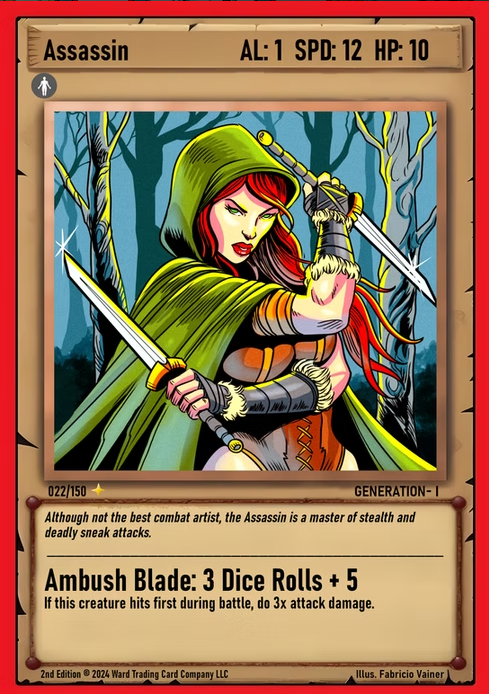 Ward TCG - Assassin ✦ Foil GEN1 #022F