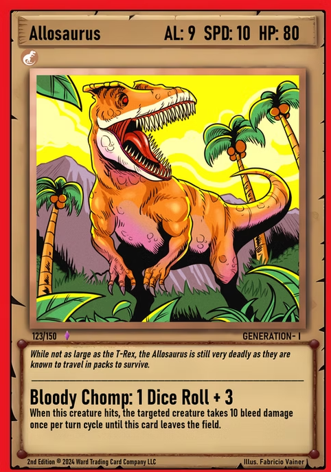Ward TCG - Allosaurus GEN1 #123
