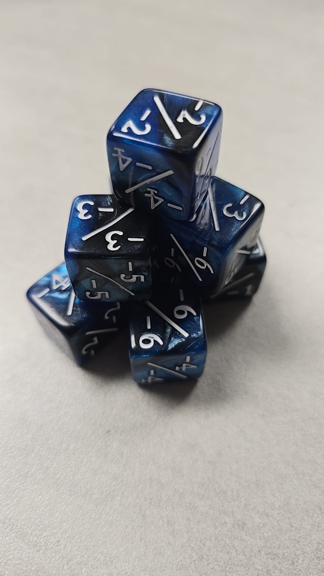 Blue Onyx Dice Negative Counter -1/-1
