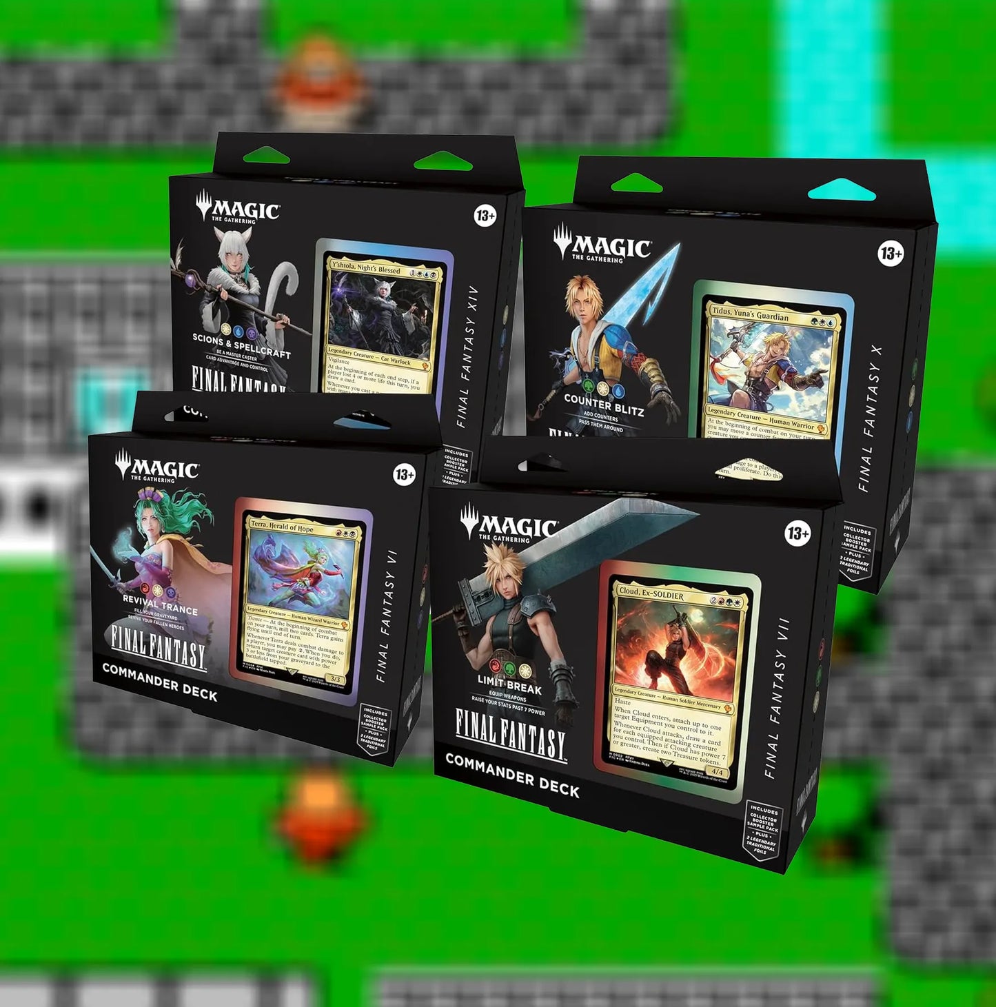 PREORDER Magic: The Gathering - Final Fantasy Commander Deck Pack ( 4 Decks )