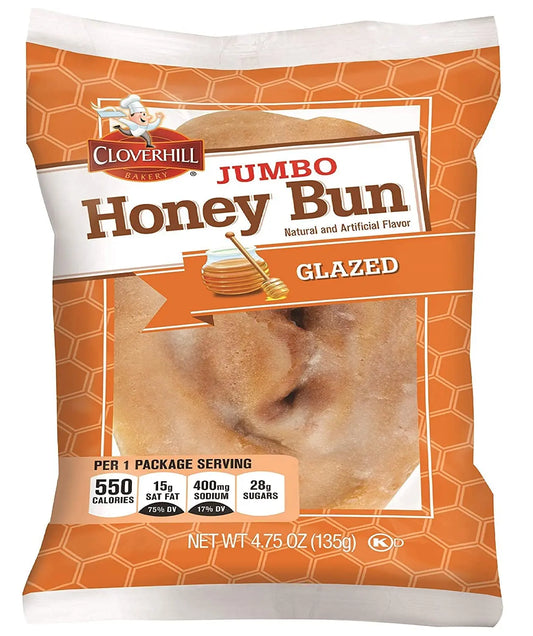 Cloverhill Bakery Jumbo Honey Bun 4 OZ