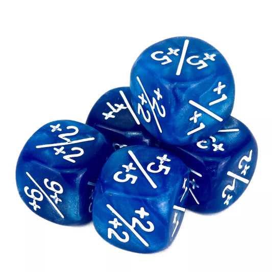 Pearl Blue Dice Counter +1/+1